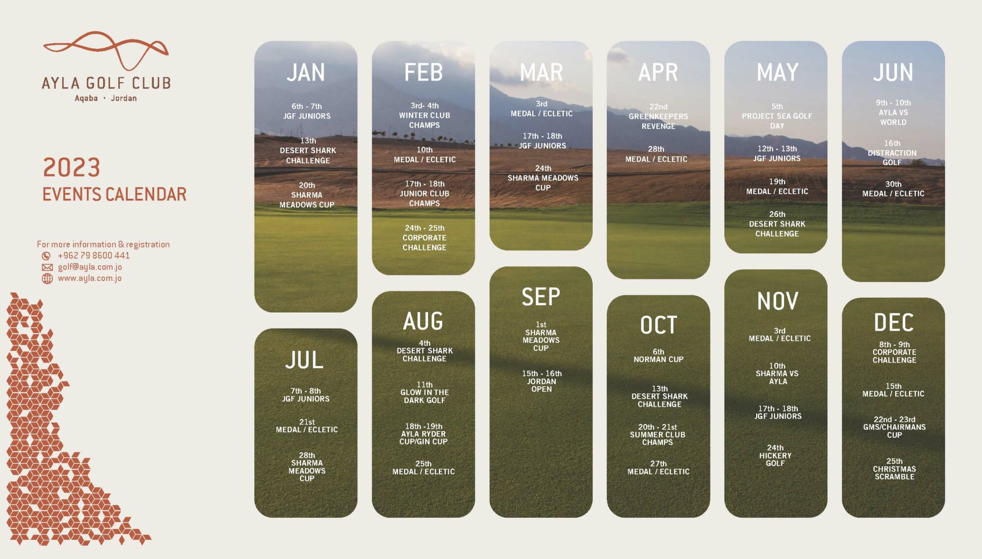 Ayla Golf Club Events Schedule Ayla Oasis